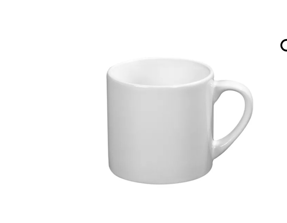 Taza blanca lista para personalizar